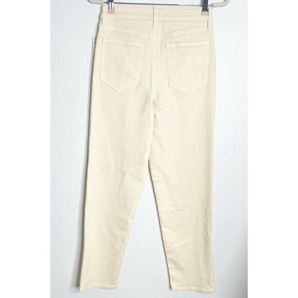 Athleta Sculptek Flex High Rise Straight Leg Ankle Jean in Bone Cream Size 4 NWT - Picture 3 of 3